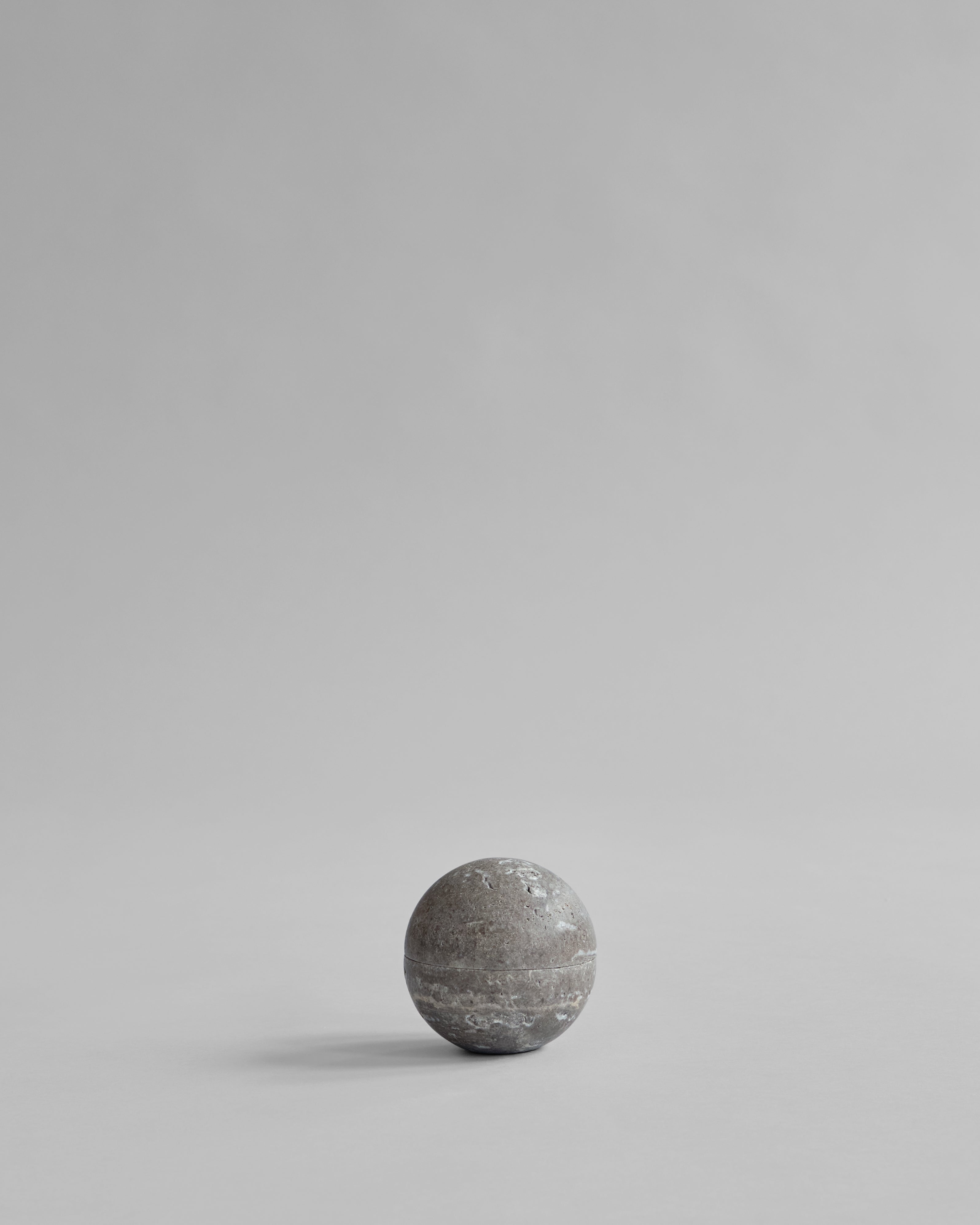 Gray sphere on a light gray background