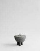 Duck Jar, Medio in Dark Grey, hand-glazed ceramic jar with three-legged base – 101 Copenhagen.