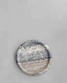 Enkei Tray, Medio in Earth (Silver Travertine), round stone tray – 101 Copenhagen.