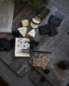 Close-up of layered travertine pattern on Enkei Tray Rectangular, Mini – 101 Copenhagen.