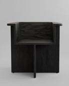 Dark coffee oak dining chair on a light gray background.  101 Copenhagen Brutus Dining Chair, Curated by Numa Home