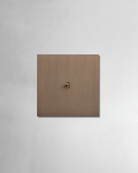 Brass electrical single switch for high end projects in brushed antique bronze finish both for smart and classic wired systems
